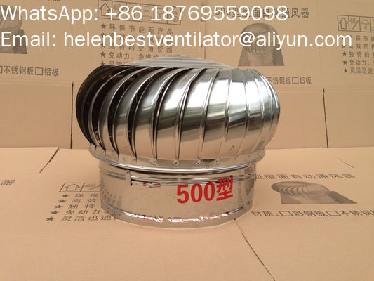 Good price Ventilador turbo de telhado de 500 mm para oficina de aço inoxidável on-line