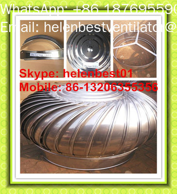 Good price Ventilador de telhado turbo de 1000 mm movido por grande vento para aço inoxidável de armazém on-line